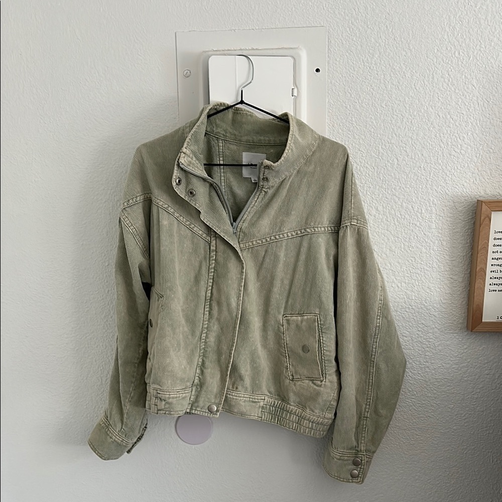 Vintage Green Denim Jacket